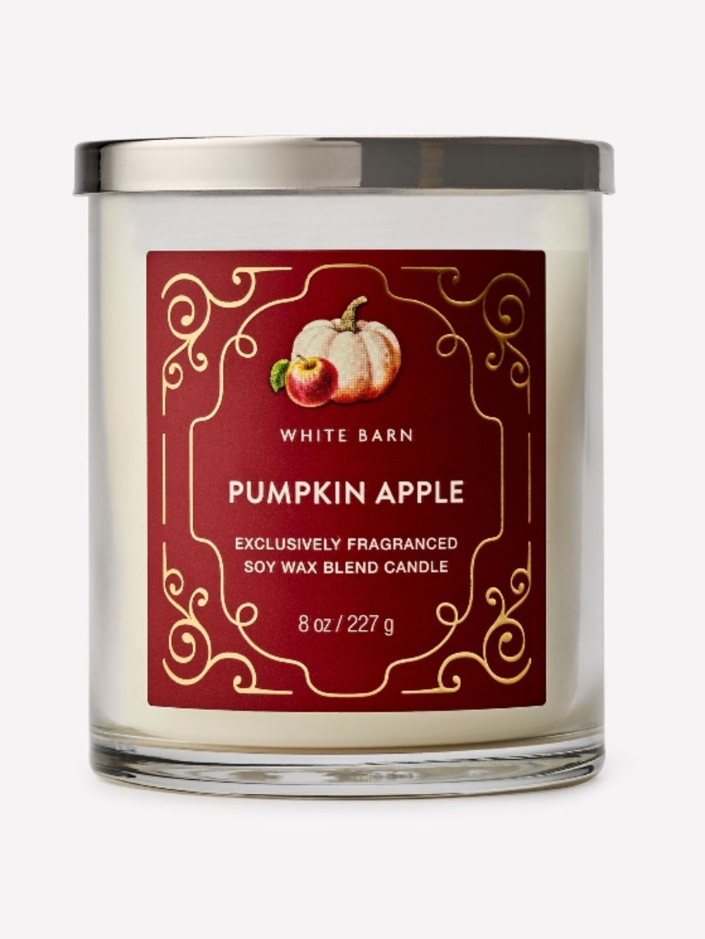 2/$20 “PUMPKIN APPLE” Single Wick Candle by Bath & Body Works, 8-oz / 227 g, NWT